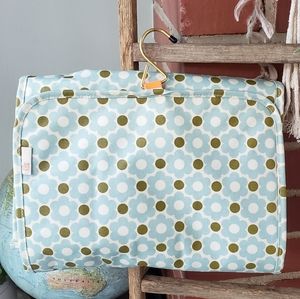 Orla Kiely Blue Floral Hanging Toiletry Travel Bag Make Up Organizer